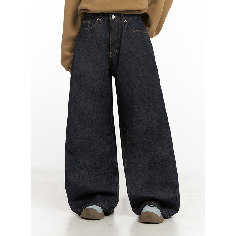 Lilo Pintuck Wide-Leg Jeans IN427