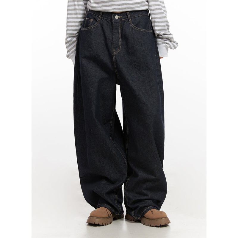 Lily Stitched Wide-Leg Jeans CN426