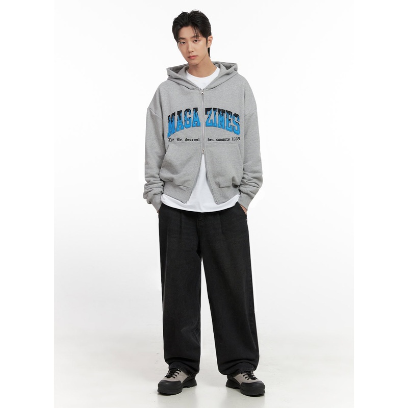 Men’s Pintuck Washed Denim Jeans ID406