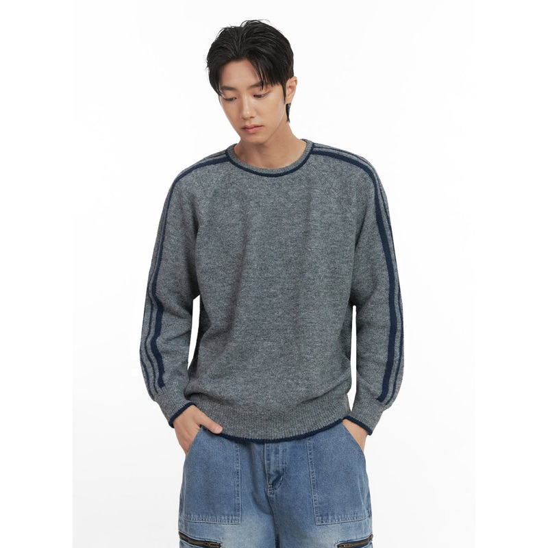 Men’s Raglan Knit Long Sleeve ID406