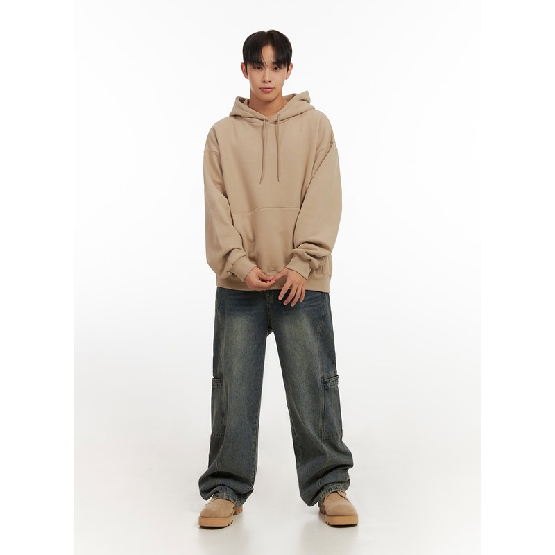 Men’s Side Slit Washed Jeans ID406