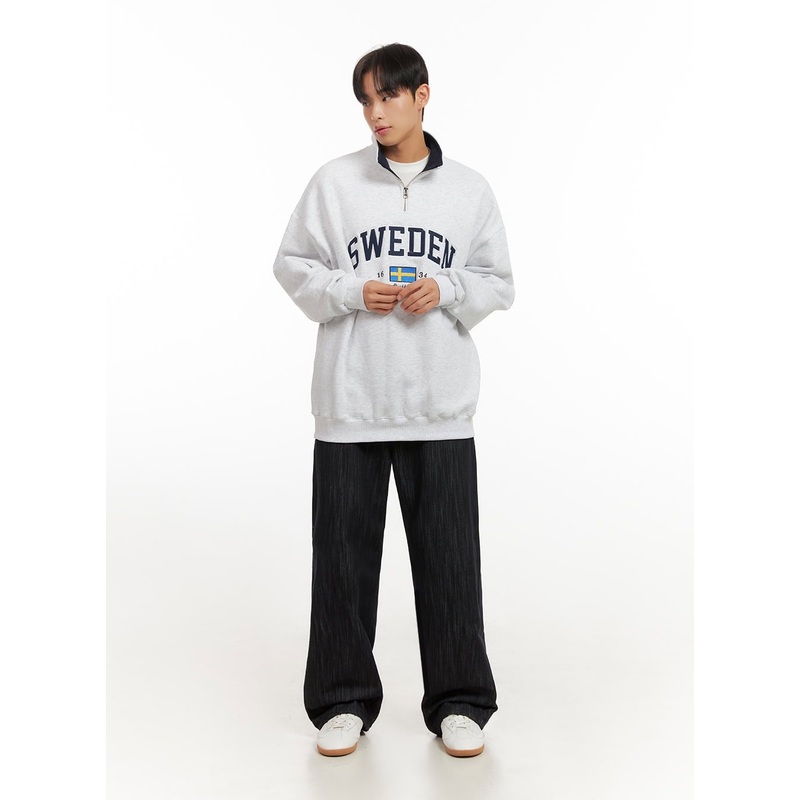 Men’s Washed Wide-Fit Denim Jeans ID406