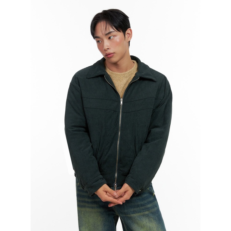 Men’s Zip-Up Corduroy Jacket IN426
