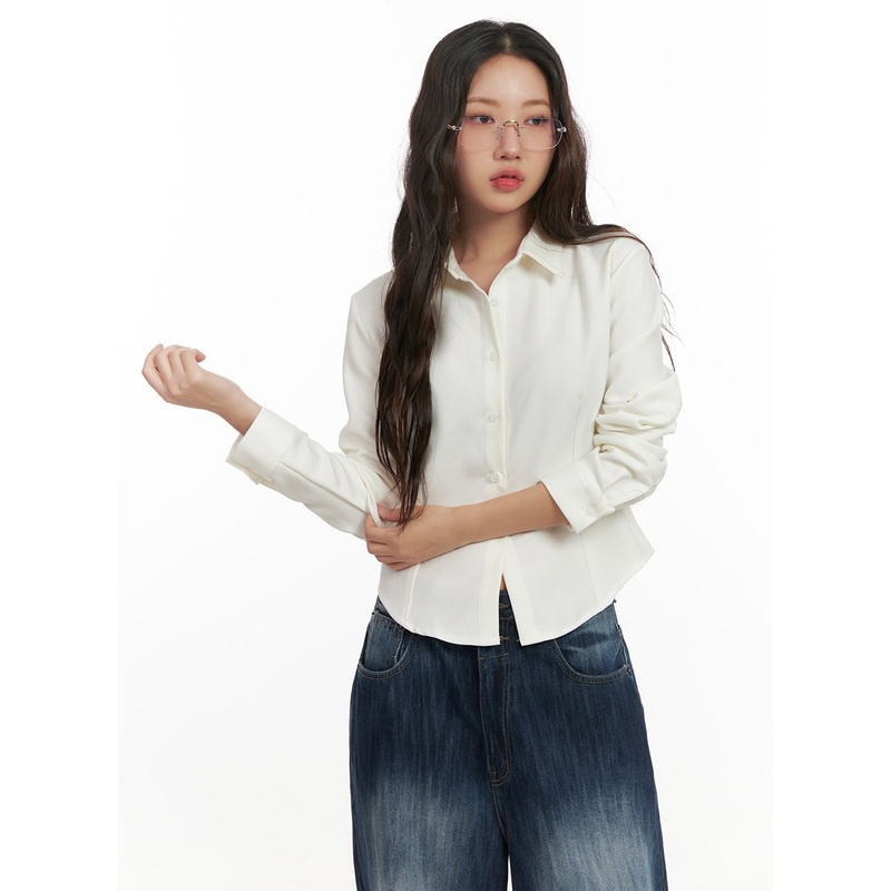 Slim-Fit Button-Up Shirt CN426