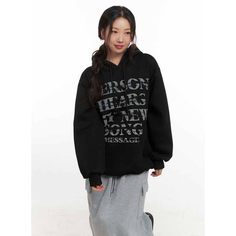 Soft Touch Graphic Hoodie CN426