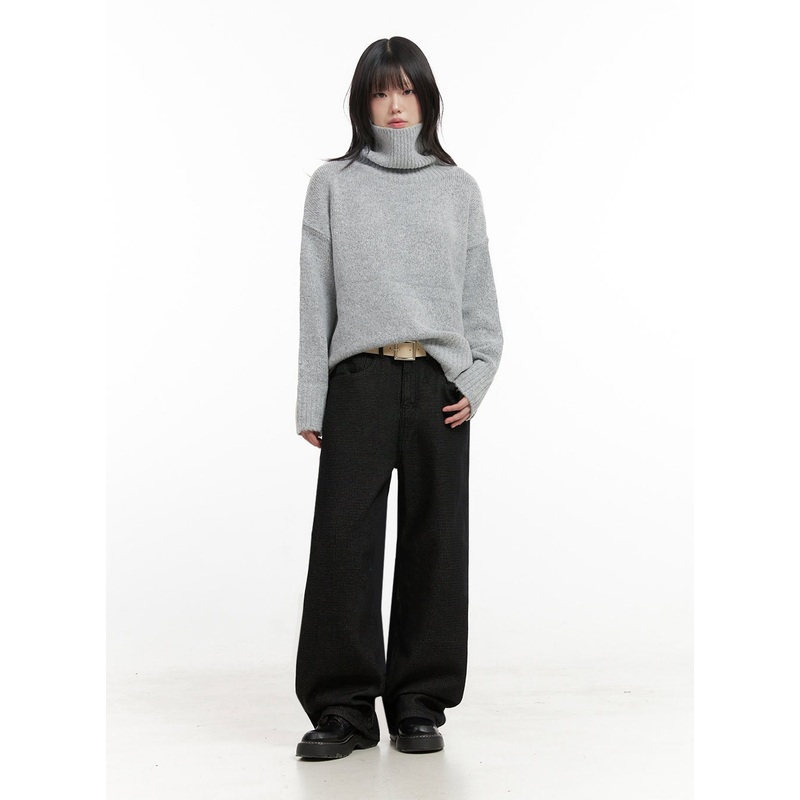 Tweed Chic Wide-Leg Pants  IN427