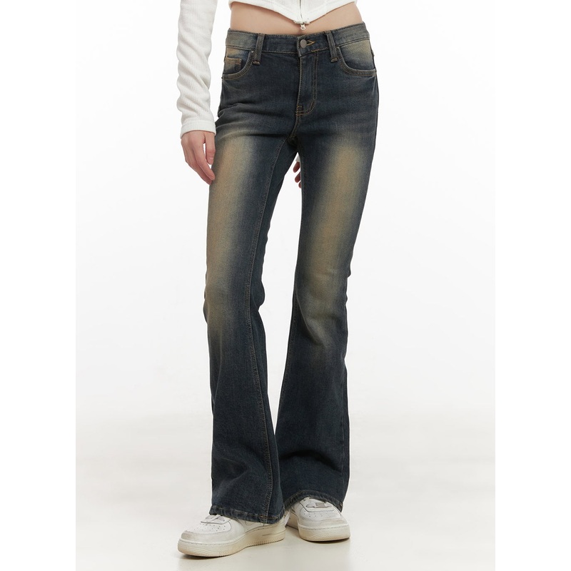 Alicia Washed Flared Jeans CD426
