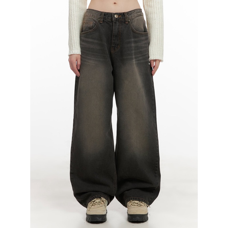 Celina Washed Baggy Wide-Leg Jeans CD426