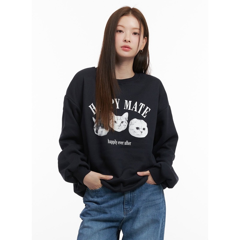 Cozy Animal Printed Sweatshirt  OD417