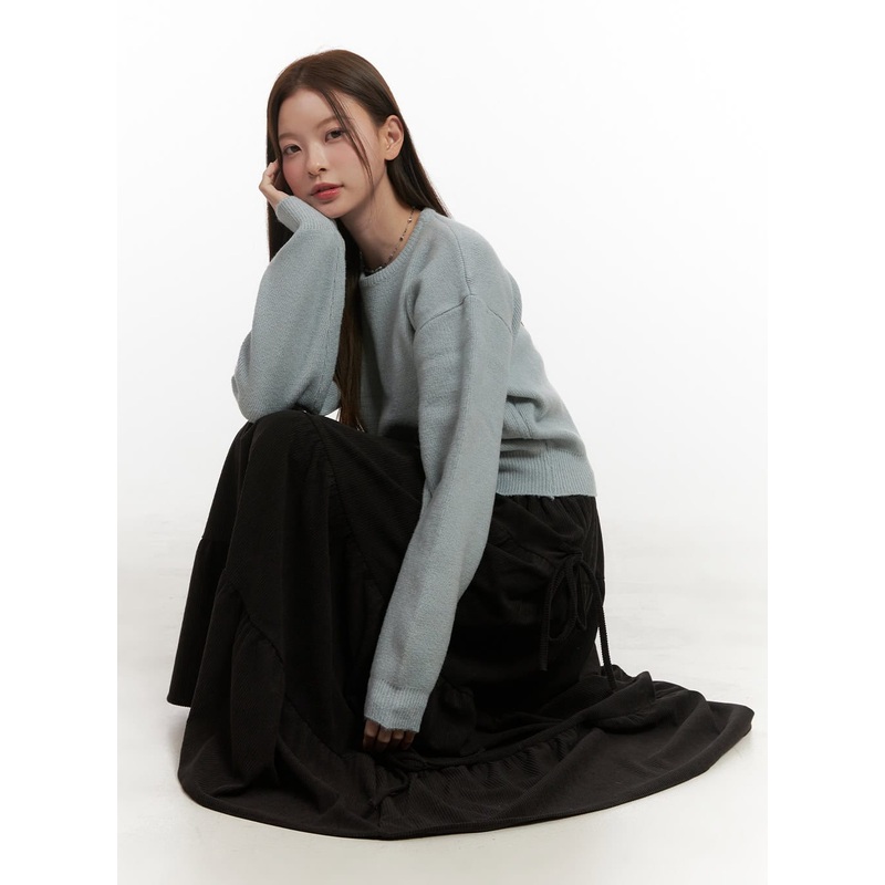 CozyChic Solid Knit Sweater OD417