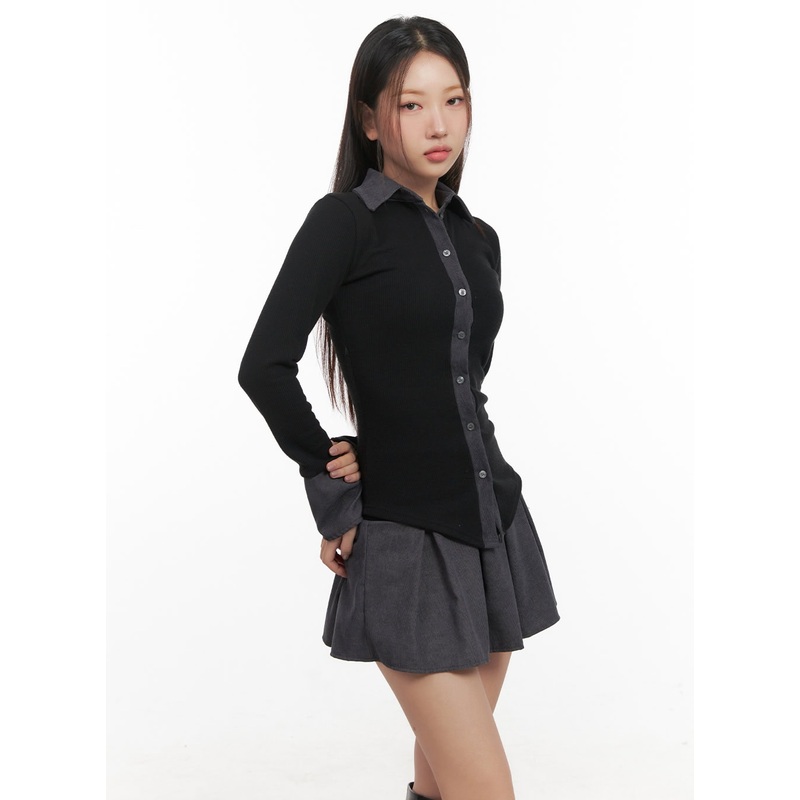Elegant Slim Fit Button-Up Shirt CD413