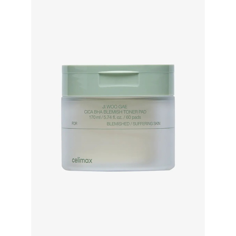 Ji Woo Gae Cica BHA Blemish Toner Pad (170ml / 60ea)