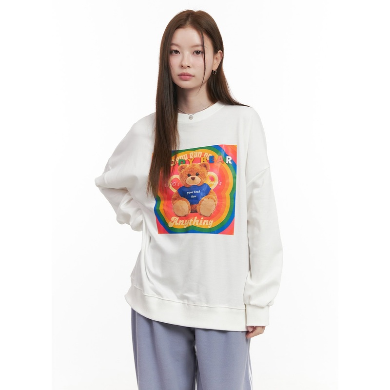Long Sleeve Cotton Graphic Hoodie OD418