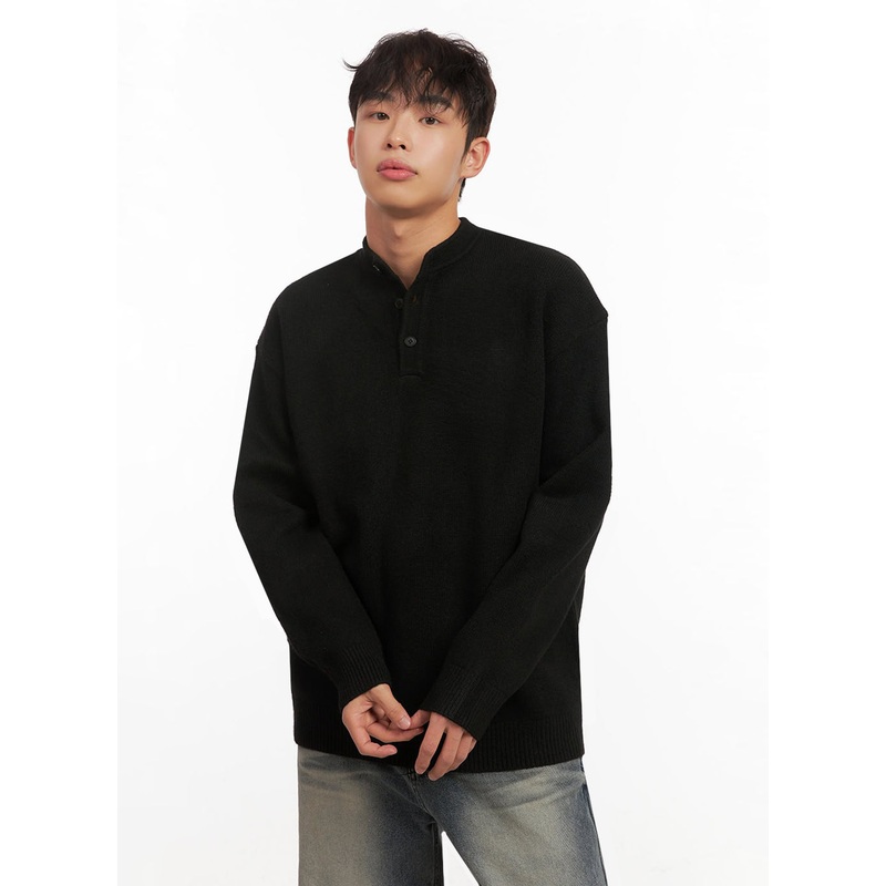 Men’s Classic Buttoned Knit Sweater ID431