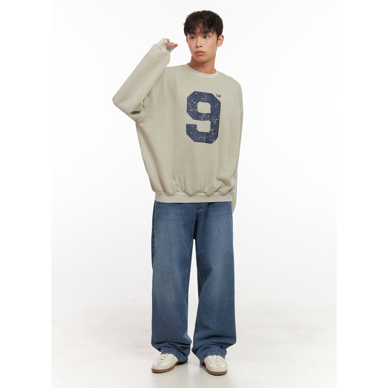 Men’s Classic Wide-Leg Denim Jeans ID427