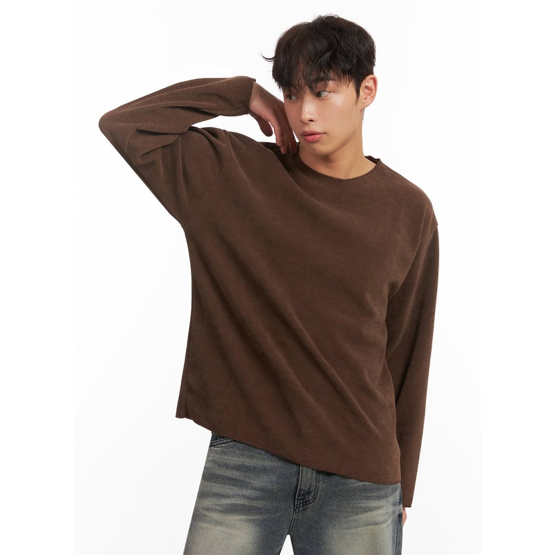 Men’s Corduroy Long-Sleeve Sweater ID431