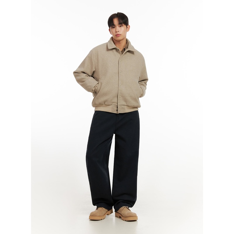 Men’s Cotton Solid Wide Fit Pants ID413