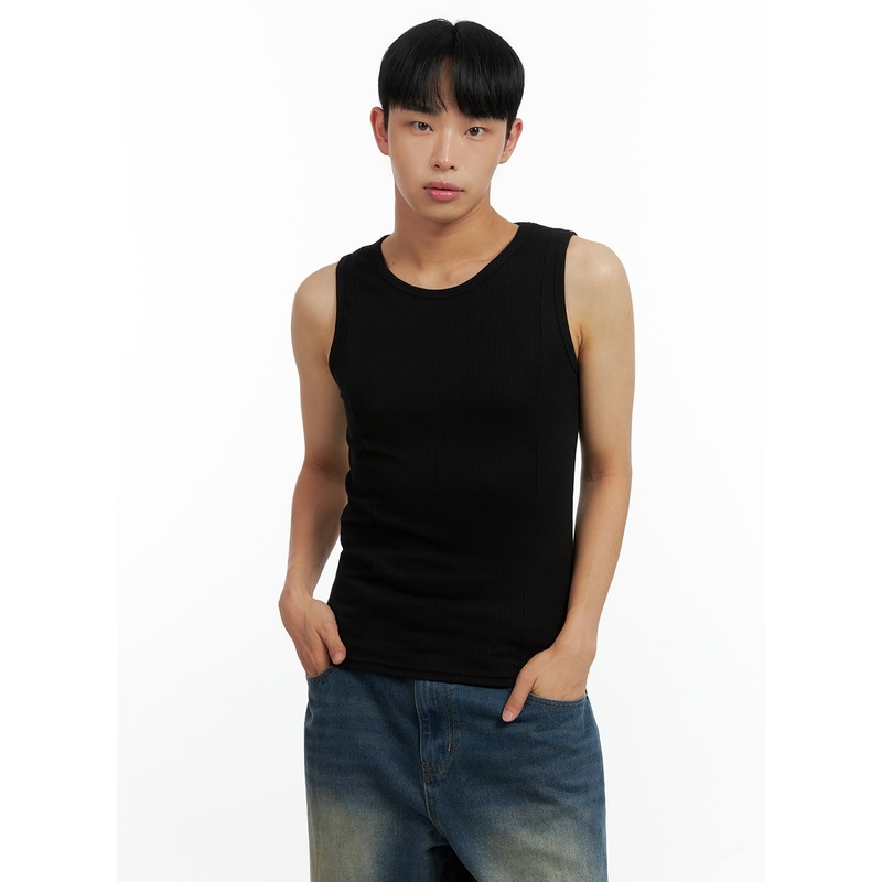Men’s Cotton Tank Top CL429|Black|White|Gray|M/L