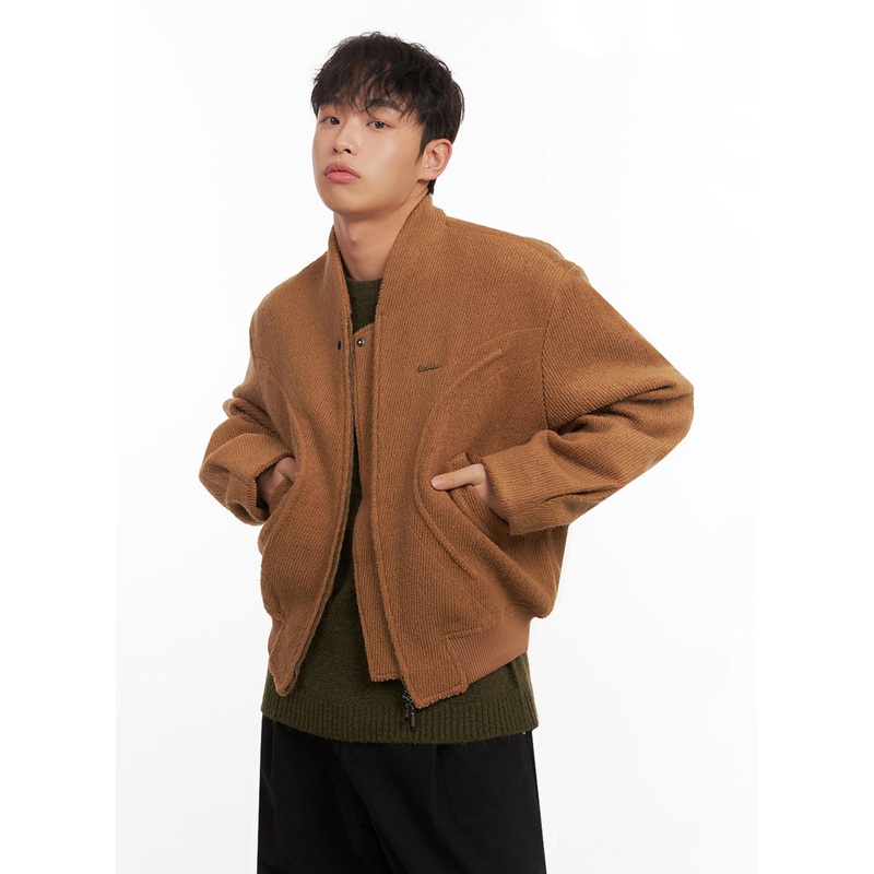 Men’s Knitted Bomber Jacket ID427