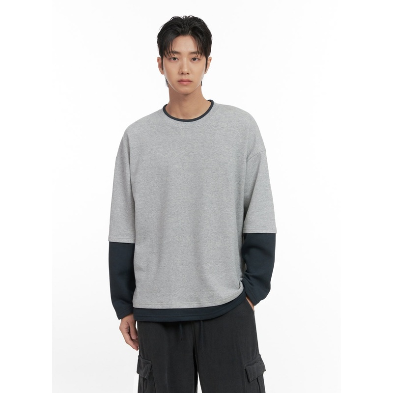 Men’s Layered Long Sleeve Tee ID413