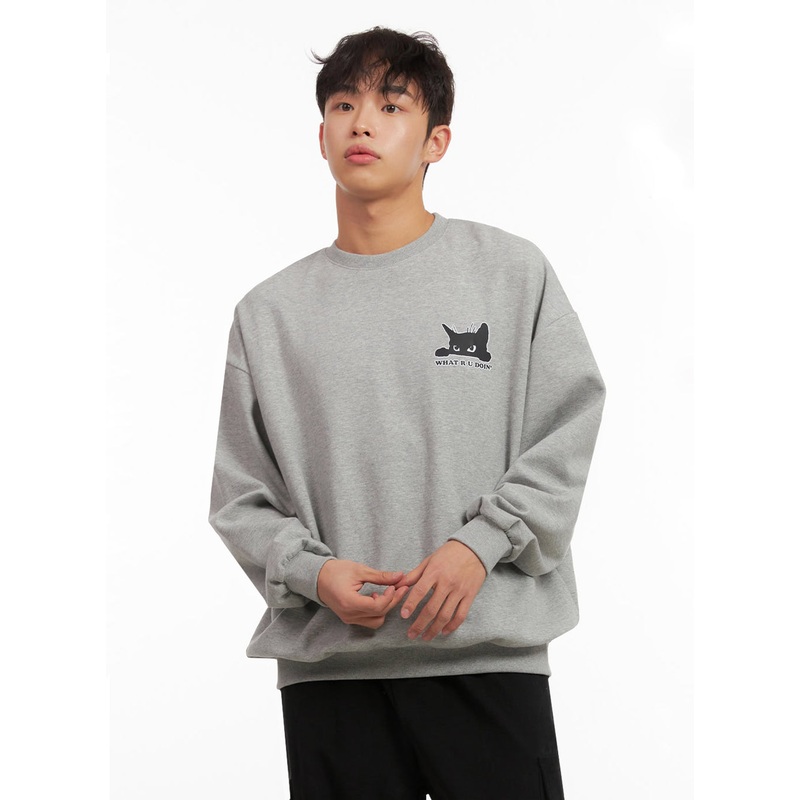 Men’s Long-Sleeve Oversized Sweatshirt ID427