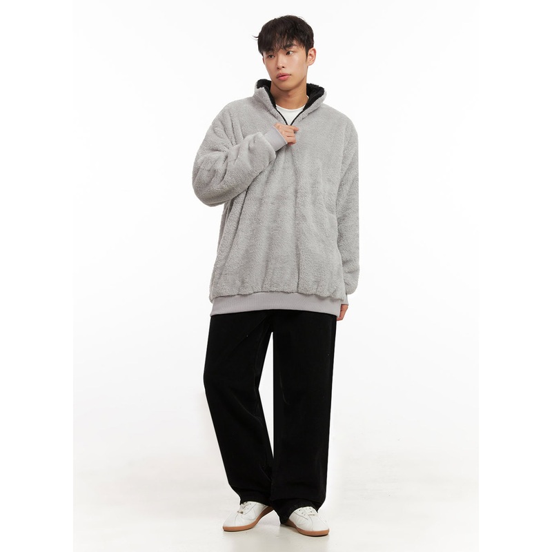 Men’s Simple Wide-Fit Corduroy Pants ID431