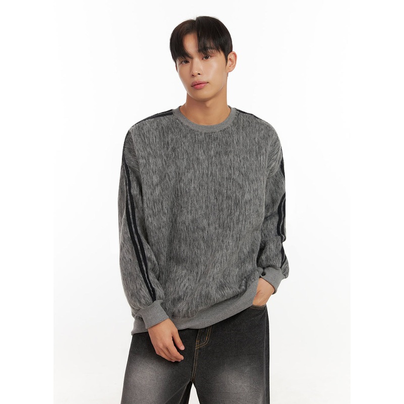 Men’s Soft Wool Long Sleeve Pullover ID413