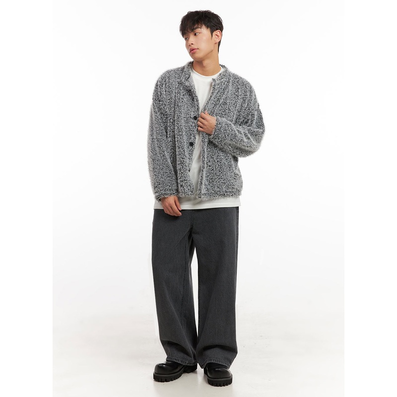 Men’s Solid Wide-Fit Jeans ID427