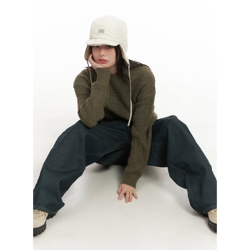 Oversized Mohair-Blend Sweater CD425
