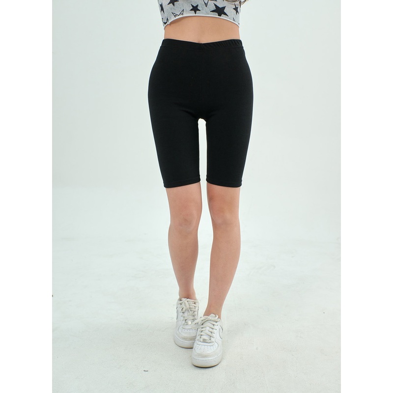 Simple Biker Pants BY303|Light beige|Light pink|Red|Light green|Black|S/M