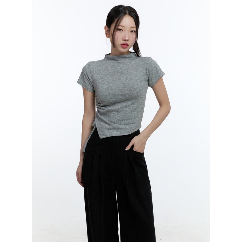 SlimFit Turtle Tee CD420|Gray|Black|Light beige|S/M