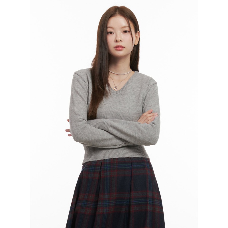 SoftKnit Slim Fit V-Neck Sweater OD418