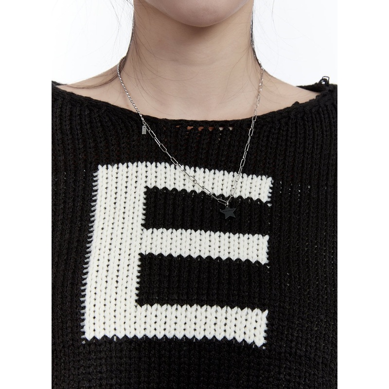 Black Stars Clip Necklace CJ521