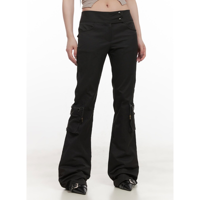 Cargo Low-Waist Bootcut Pants CJ516