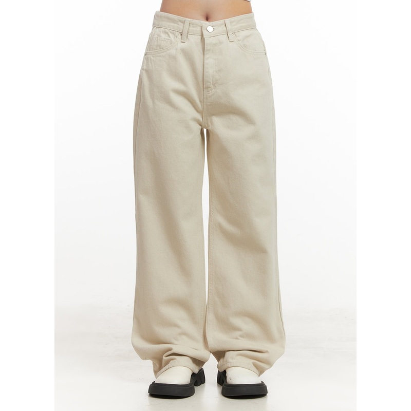 Fleece-Lined Wide-Leg Trousers CJ515