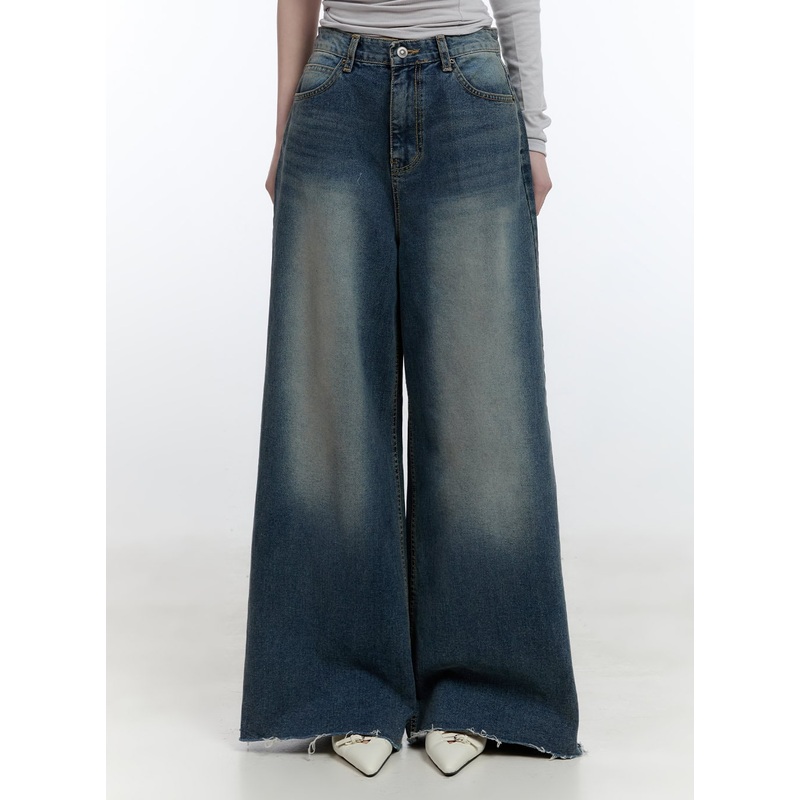 Joana Destroyed Wide-Leg Flare Jeans CJ520