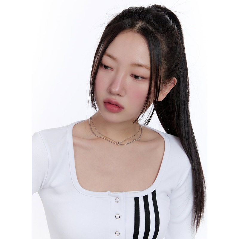 Layered Ball-Chain Necklace CJ509
