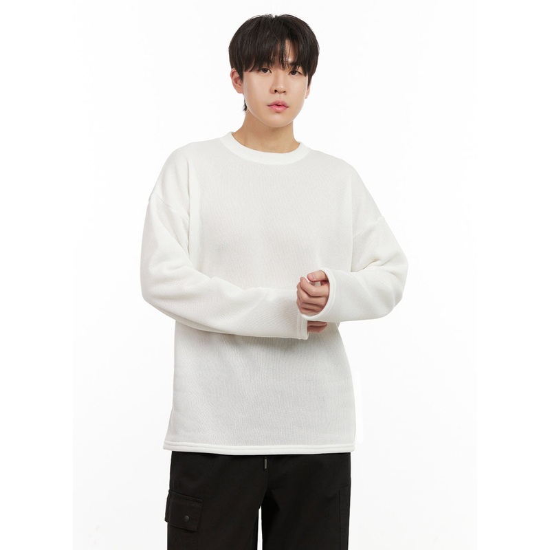 Men’s Basic Loose-Fit Sweater IJ517