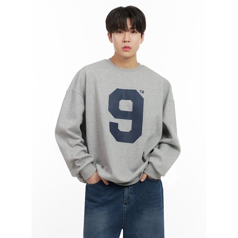 Men’s Oversized 9 Graphic Crew Neck IJ517