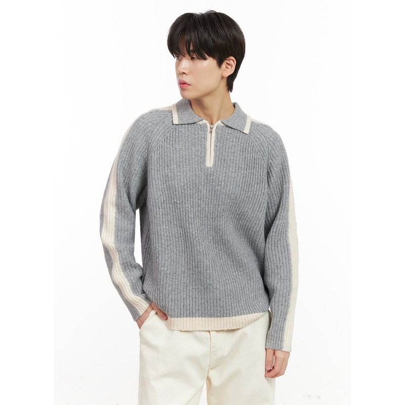 Men’s Soft Touch Collared Sweater IJ517