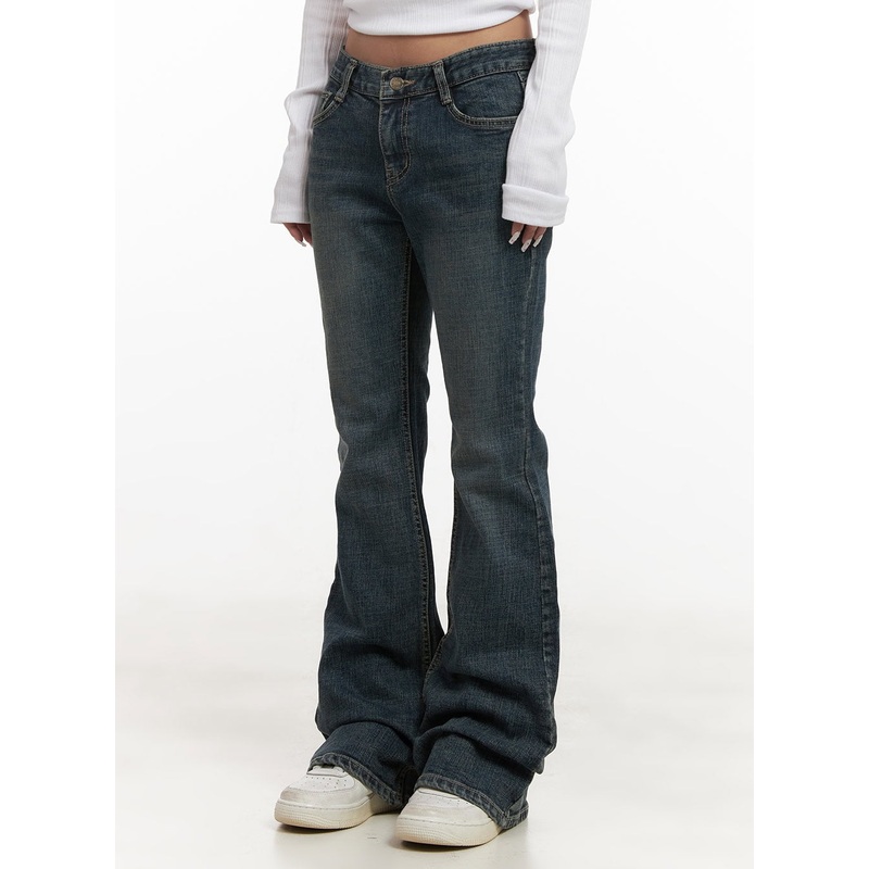 Natalia Low-Rise Flared Jeans CJ508