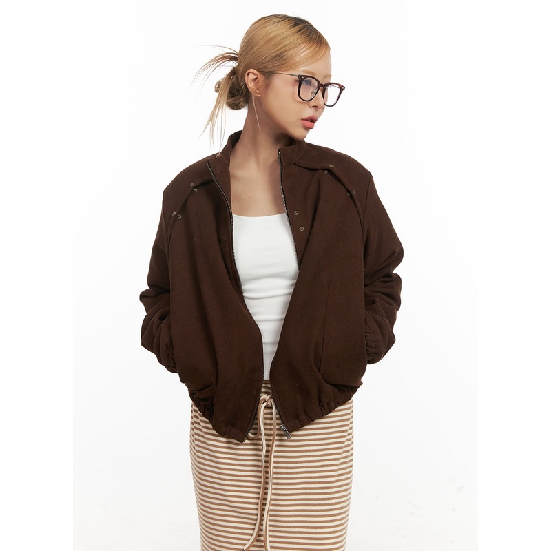 Relaxed-Fit Suede Jacket CJ508