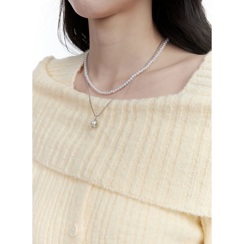 Two String Fake Pearl Necklace CJ521