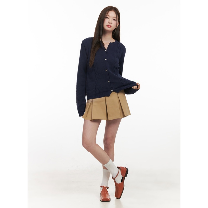 Classic Pleated Mini Skirt IF505