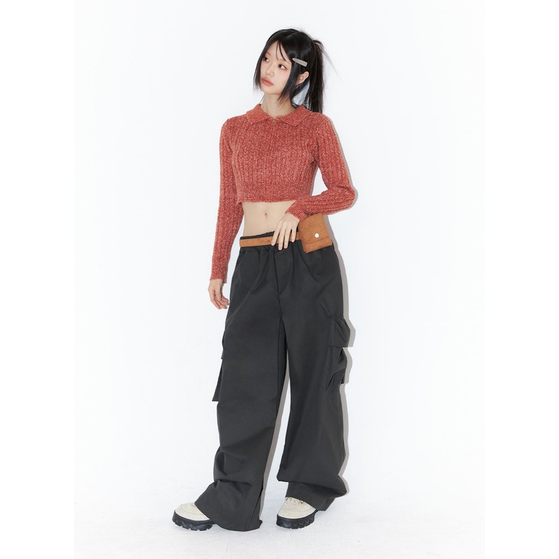 Cotton Cargo Pocket Trousers IO430