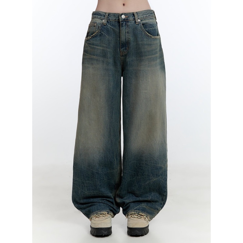 Danielle Vintage Washed Baggy Jeans CJ522