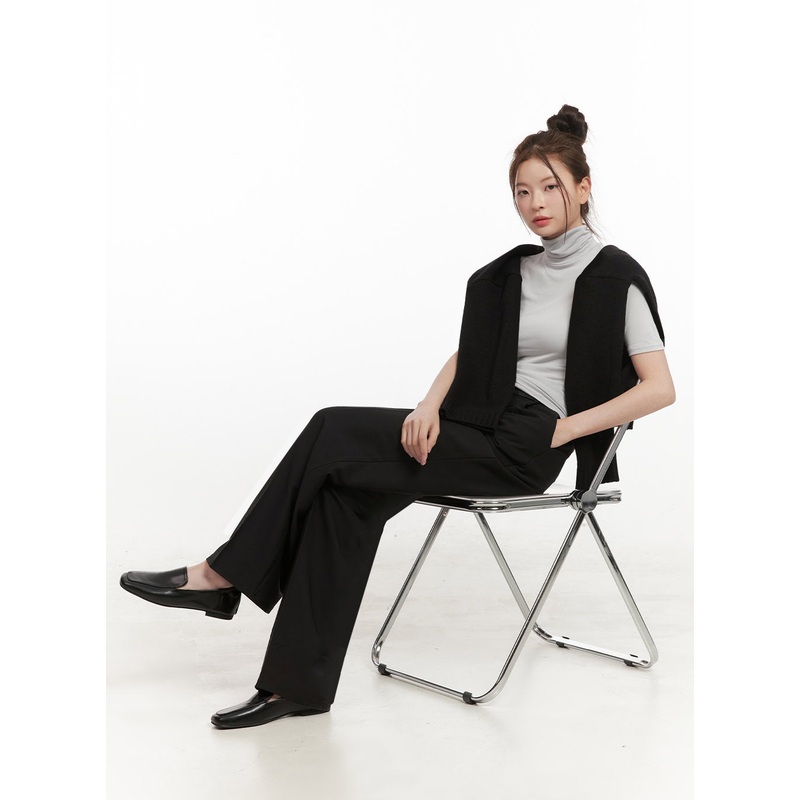 Essential Turtle Neck Short Sleeve Top IF505
