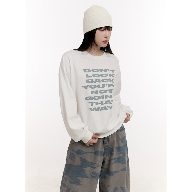 Graphic Loose-Fit Sweatshirt CJ529