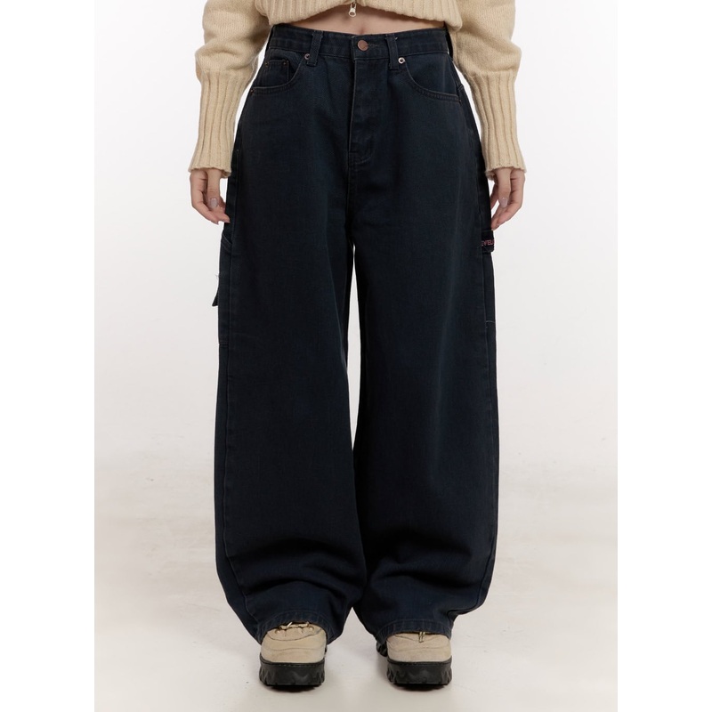 Kat Oversized Wide-Fit Carpenter Jeans CJ531
