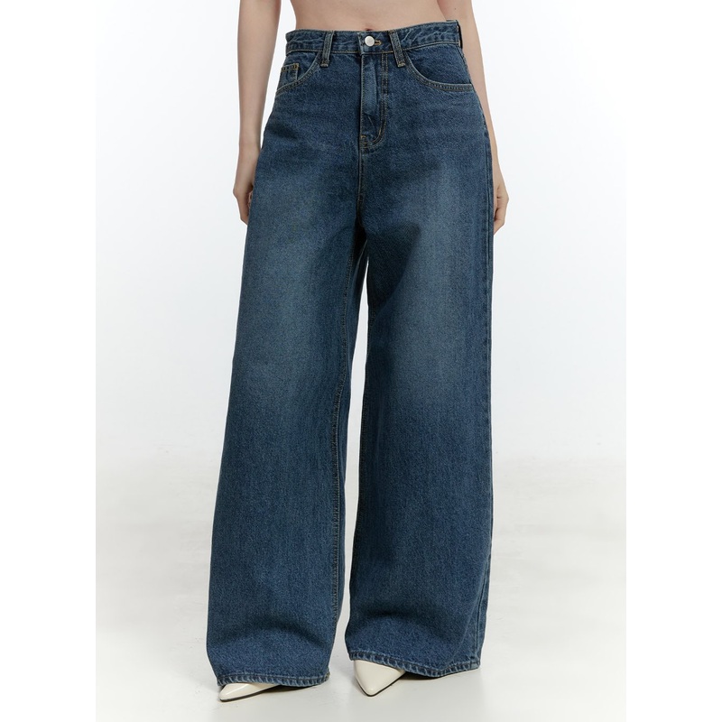 Klaudia Wide-Leg Jeans CF503|Blue|S|M|L